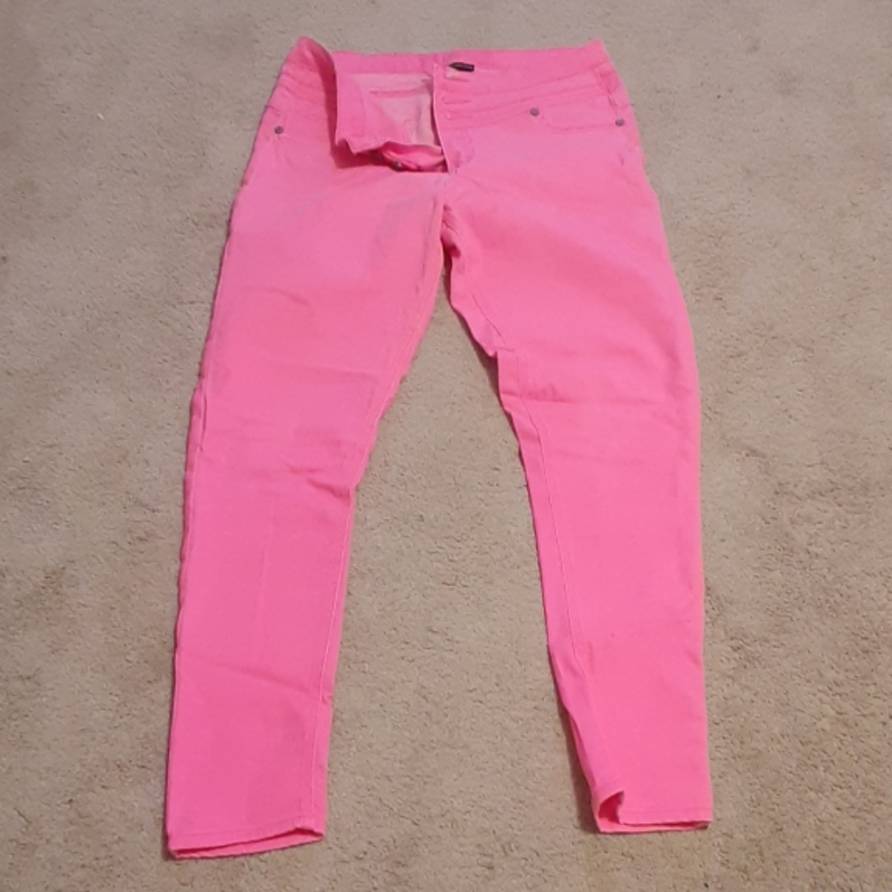 Neon pink pants
